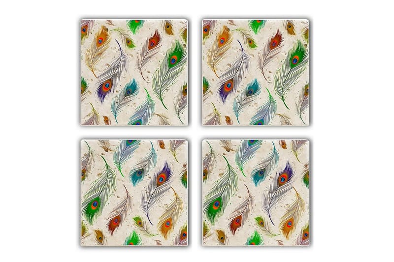 Kitchenware Glass Matt (4 Pieces), Flerfarget