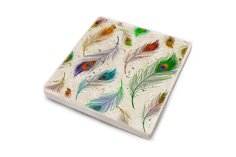 Kitchenware Glass Matt (4 Pieces) - Flerfarget - Innredning - Borddekorasjon & bordpynt - Glassbrikker