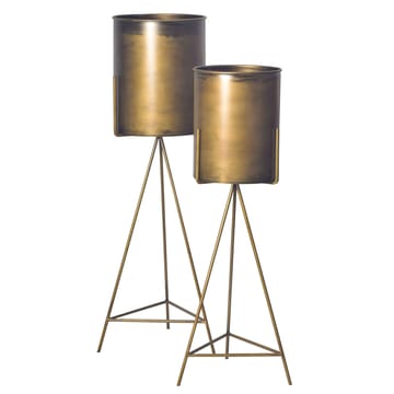 Corino Vase 89 cm Sett med 2 - Gullfarget - Innredning - Krukker