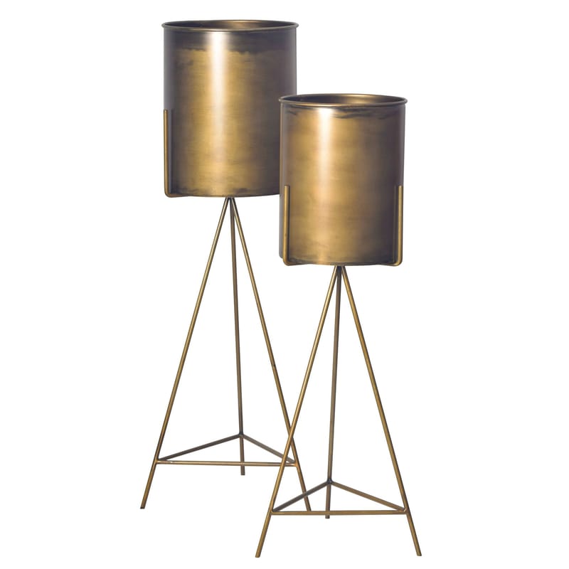 Corino Vase 89 cm Sett med 2, Gullfarget