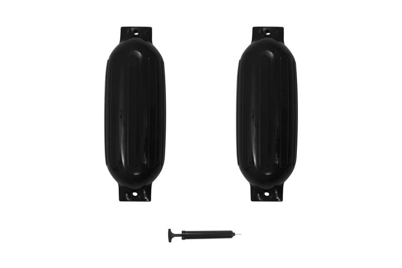 Båtfender 2 stk svart 69x21,5 cm PVC - Innredning - Dekorasjon