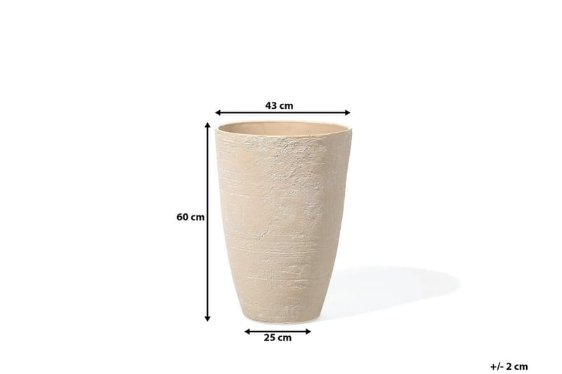 Camia Krukke 43 cm - Beige - Innredning - Dekorasjon