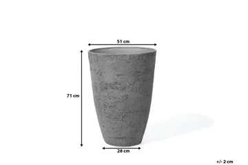 CAMIA Krukke 51 cm - Grå - Hage - Dyrking & hagearbeid - Dyrking - Blomsterpotter - Store blomsterkrukker