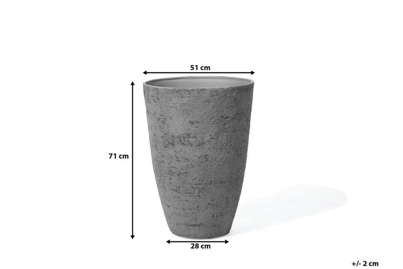 CAMIA Krukke 51 cm - Grå - Innredning - Dekorasjon