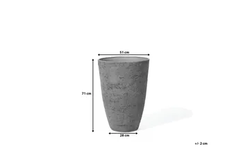 CAMIA Krukke 51 cm - Grå - Hage - Dyrking & hagearbeid - Dyrking - Blomsterpotter - Store blomsterkrukker