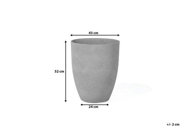 Croton Krukke 43 cm - Grå - Innredning - Dekorasjon