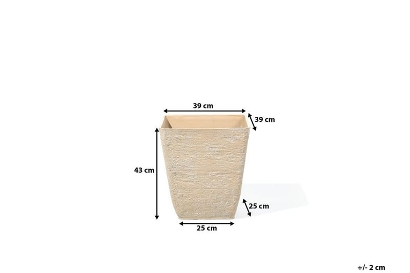 Delos Krukke 39 cm - Beige - Innredning - Dekorasjon