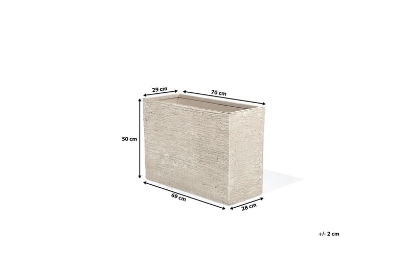 Edessa Krukke 70 cm - Beige - Hage - Dyrking & hagearbeid - Dyrking - Blomsterpotter - Store blomsterkrukker