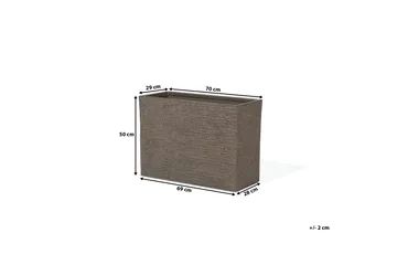 Edessa Krukke 70 cm - Brun - Hage - Dyrking & hagearbeid - Dyrking - Blomsterpotter - Store blomsterkrukker