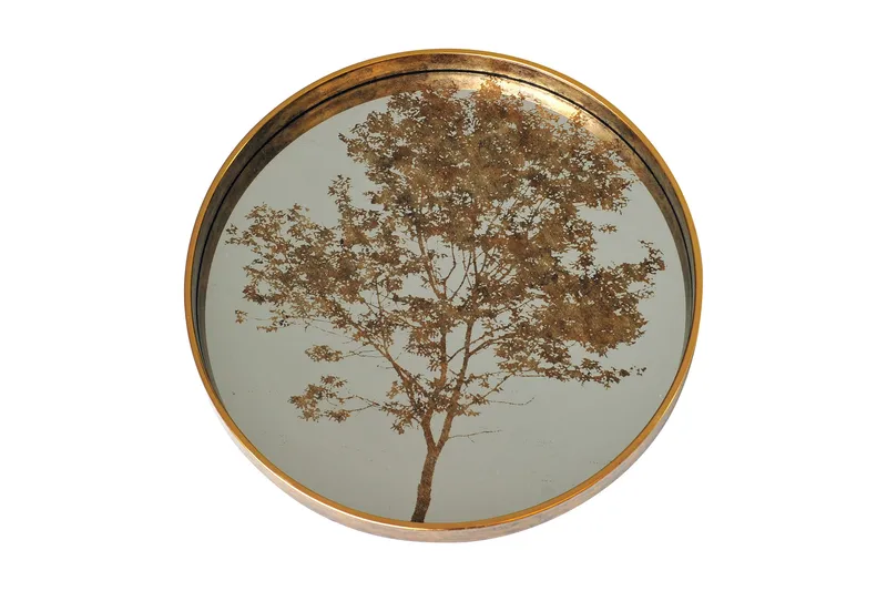 Galar Dekorskål 45 cm Rund, Gull