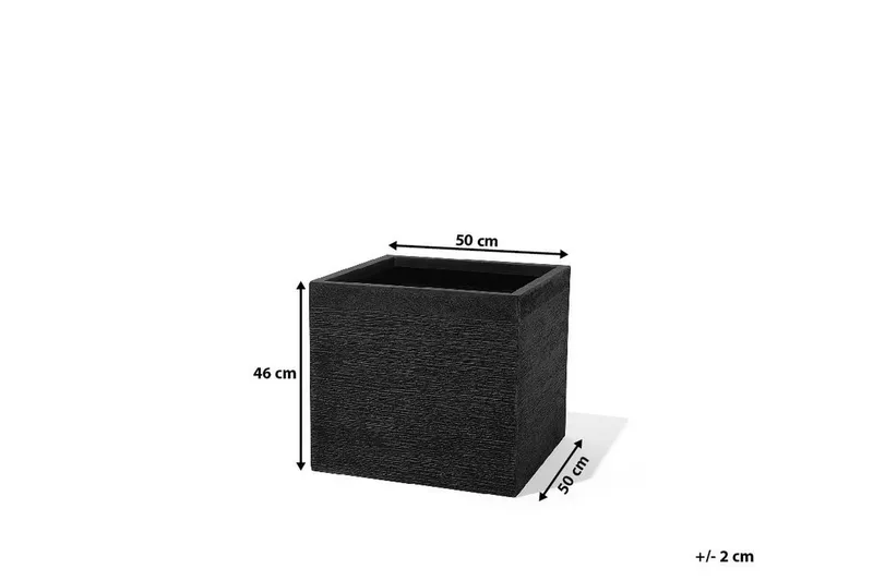 Paros Krukke 50 cm - Svart - Hage - Dyrking & hagearbeid - Dyrking - Blomsterpotter - Store blomsterkrukker