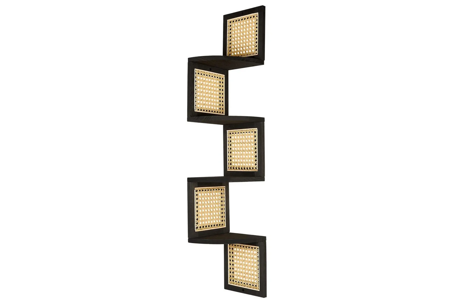 Bokhylle Alder Sort, Lyst Tre - Sort, Lyst Tre