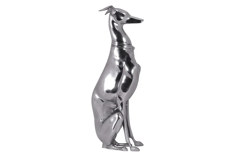 Dekorativ figur Wohnling Aluminium Hund Sølv Moderne - Innredning - Dekorasjon - Pyntegjenstand - Skulptur
