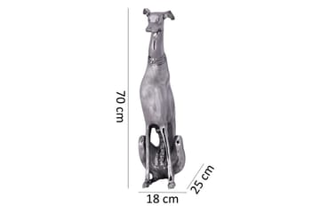 Dekorativ figur Wohnling Aluminium Hund Sølv Moderne - Innredning - Dekorasjon - Pyntegjenstand - Skulptur