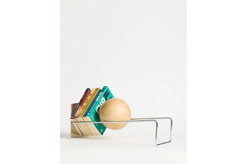 Orvic Bokstöd 49x18 cm, Sølv