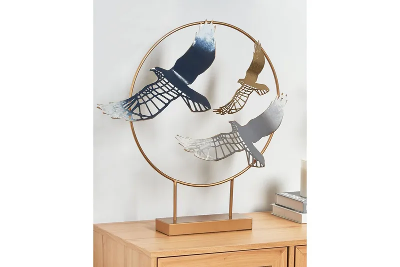 Prydnadsfigur Beliani Samarium GOLD||Black||Grey||blue - Innredning - Dekorasjon - Pyntegjenstand