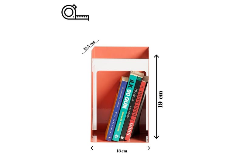 Rylan Bokstöd 15,5x19 cm - Rosa - Innredning - Dekorasjon - Pyntegjenstand - Bokstøtte