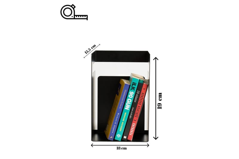 Rylan Bokstöd 15,5x19 cm - Sort - Innredning - Dekorasjon - Pyntegjenstand - Bokstøtte