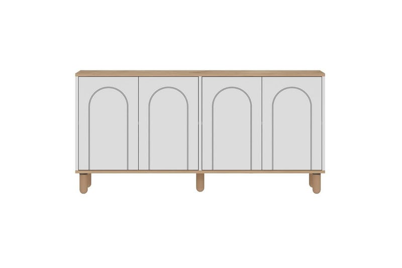 Salven Skulptur 150x73 cm, Eik/Hvit