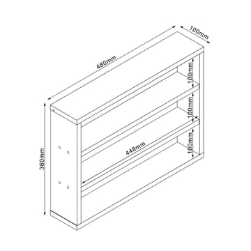 Shelf HOME4YOU - hvit - Innredning - Dekorasjon - Pyntegjenstand - Bokstøtte
