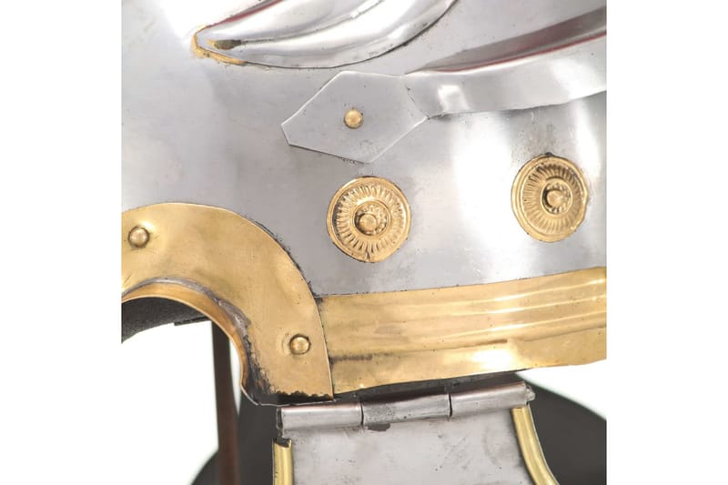 Romersk soldathjelm antikk replika LARP sølv stål - Dekorasjon