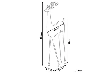 Takala Figur Rein - Keramikk/Gull - Innredning - Dekorasjon - Pyntegjenstand - Dekorasjonsfigur