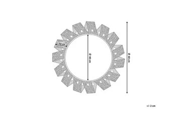 Zatz Speil Rund 60 cm - Hvit - Innredning - Speil - Veggspeil