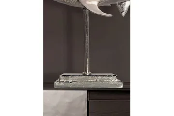 Dekorativ figur Wohnling Deco hai 70 cm aluminium, maritim stil Sølv - Sølv - Innredning - Dekorasjon - Pyntegjenstand - Dekorasjonsfigur