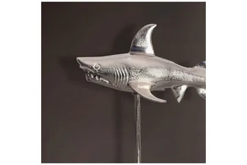 Dekorativ figur Wohnling Deco hai 70 cm aluminium, maritim stil Sølv - Sølv - Innredning - Dekorasjon - Pyntegjenstand - Dekorasjonsfigur