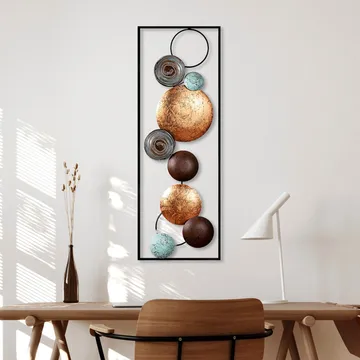 Dekorativt veggtilbehør i metall Wallxpert Meloni (32 x 90 x 4 cm) - Innredning - Bilder & kunst