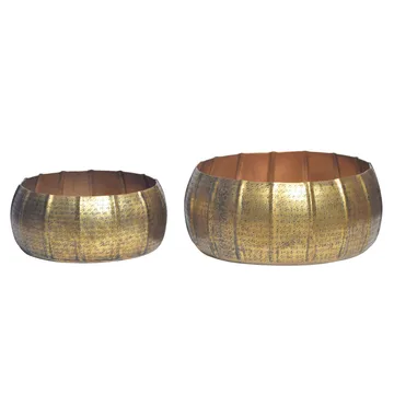 Eliaro Vase 17 cm sett med 2 - Gullfarget - Innredning - Krukker