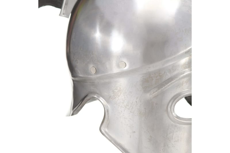 Gresk krigerhjelm antikk replika LARP sølv stål - Dekorasjon