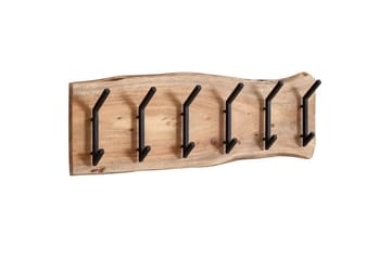 Garderobe Wohnling Vegghengt klesstativ 6 metallkroker knudrete heltre - Oppbevaring - Klesoppbevaring - Stumtjener