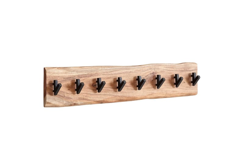 Garderobe Wohnling Vegghengt klesstativ 8 metallkroker knudrete heltre - Innredning - Håndtak & beslag - Møbelhengsler