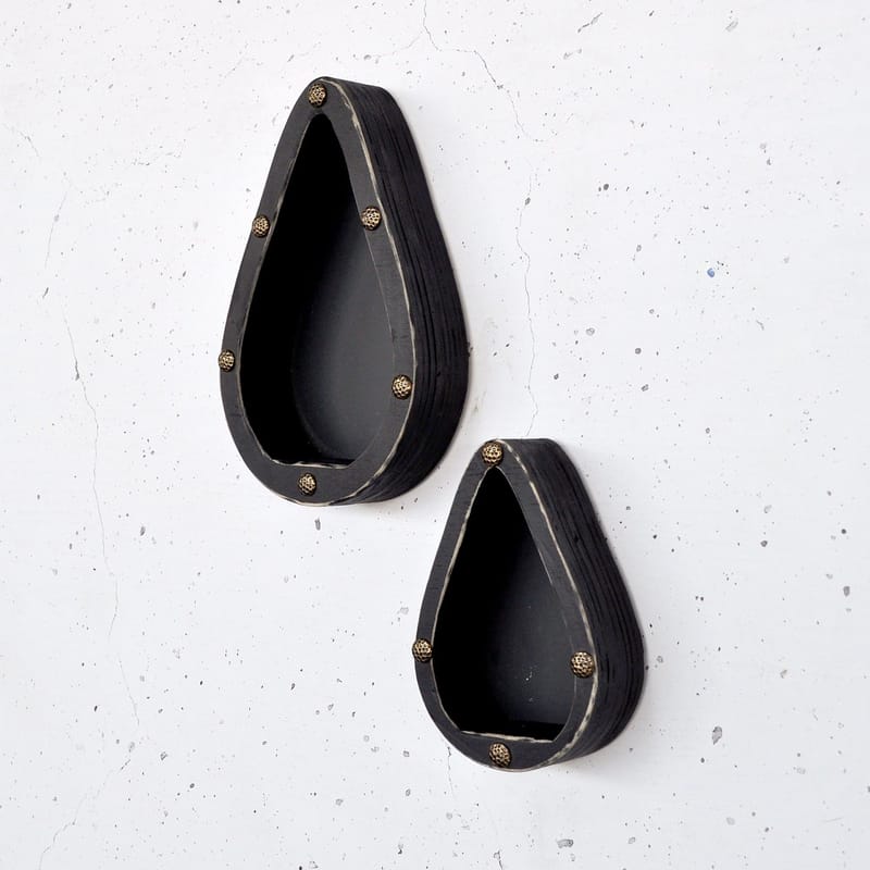 Decorative Wooden Wall Shelf Hanah Home - Innredning - Håndtak & beslag - Møbelhengsler