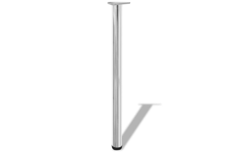 4 Height justerbare Bordben Krom 870 mm - Krom - Innredning - Håndtak & beslag - Møbelhengsler - Møbelben