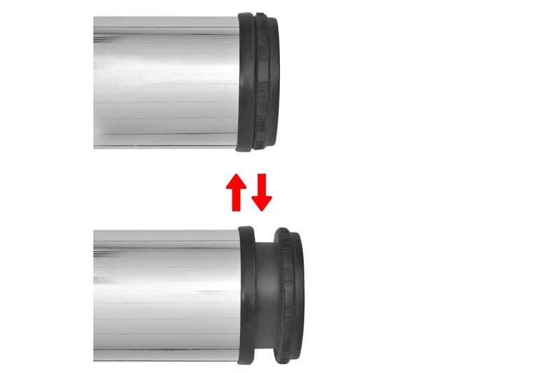 4 Height justerbare Bordben Krom 870 mm - Krom - Innredning - Håndtak & beslag - Møbelhengsler - Møbelben