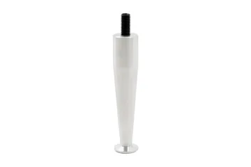 Sengebein 4-pakning Aluminium Smal 12 cm - Grå|Hvit - Innredning - Håndtak & beslag - Møbelhengsler - Møbelben