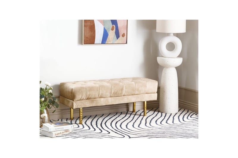 Sittebenk Roseville Beige/Gull - Beige/Gull - Innredning - Håndtak & beslag - Møbelhengsler - Møbelben