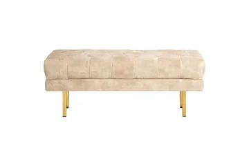 Sittebenk Roseville Beige/Gull - Beige/Gull - Møbler - Stoler & lenestoler - Benk - Entrebenk