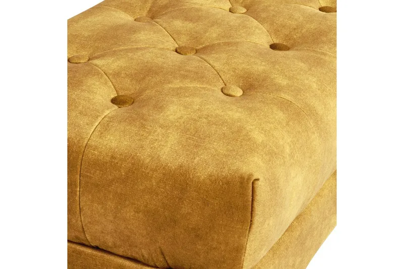 Sittebenk Roseville Gul/gull - Gul/gull - Møbler - Stoler & lenestoler - Benk - Entrebenk