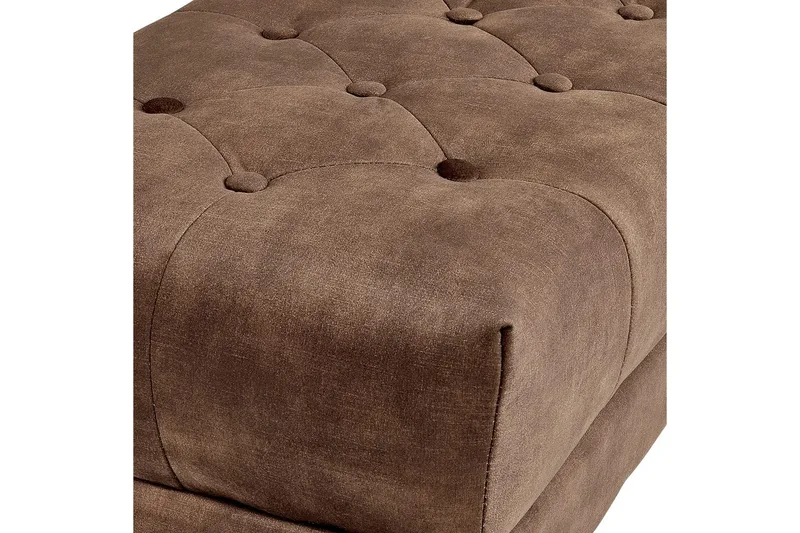 Sittebenk Roseville Mørk brun/gull - Mørk brun/gull - Møbler - Stoler & lenestoler - Benk - Entrebenk