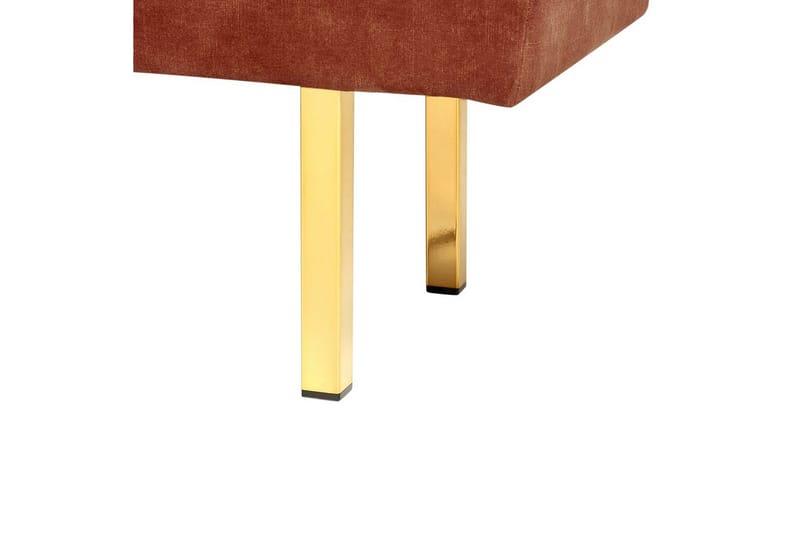 Sittebenk Roseville Rød/gull - Rød/gull - Møbler - Stoler & lenestoler - Benk - Entrebenk