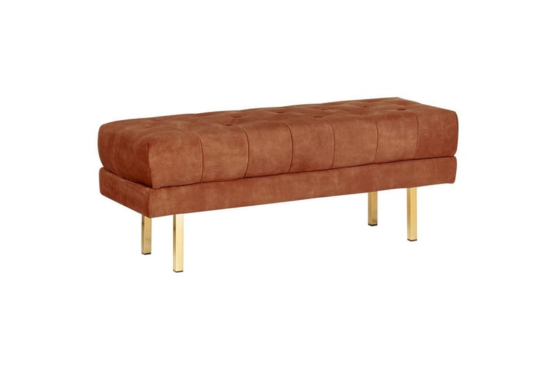 Sittebenk Roseville Rød/gull - Rød/gull - Møbler - Stoler & lenestoler - Benk - Entrebenk