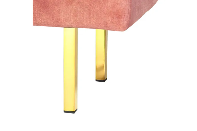 Sittebenk Roseville Rosa/Gull - Rosa/Gull - Møbler - Stoler & lenestoler - Benk - Entrebenk