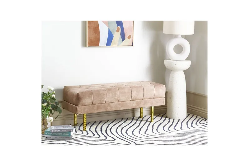 Sittebenk Roseville Taupe/gull - Taupe/gull - Innredning - Håndtak & beslag - Møbelhengsler - Møbelben