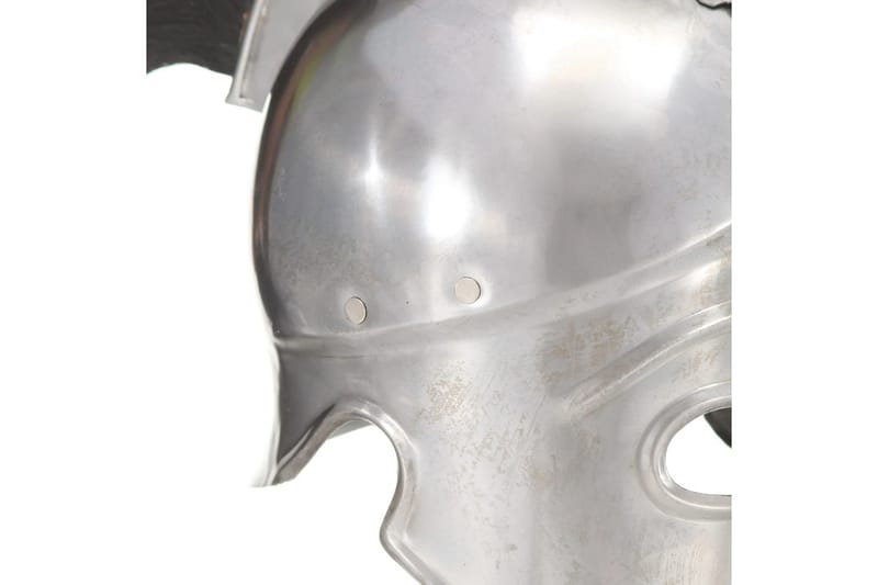 Hellensk krigerhjelm antikk replika LARP sølv stål - Dekorasjon
