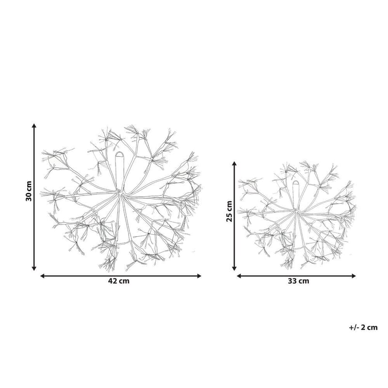 Hengende Dekorasjon Racksta Sett med 2 - Belysning - Julebelysning - Julelys ute
