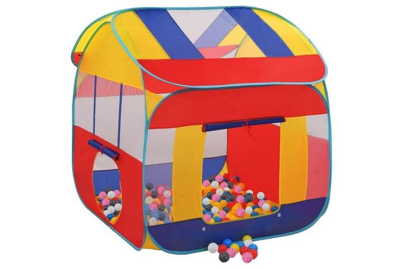 beBasic Leketelt med 550 baller 123x120x126 cm - Flerfarget - Leketelt & tipitelt barnerom