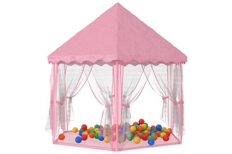 beBasic Prinsessetelt med 250 baller rosa 133x140 cm - Rosa - Innredning - Innredning barnerom - Leketelt & tipitelt barnerom